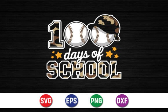 100 Days of School Baseball SVG: A Fun Embroidery Design