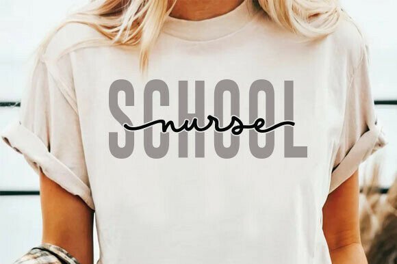 Charming School Nurse SVG for Embroidery