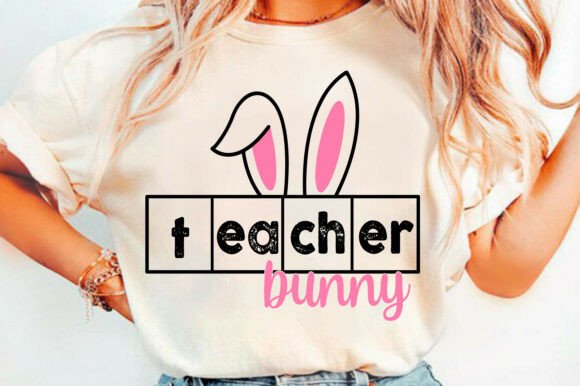 Easter Teacher Bunny SVG, Varsity PNG Review