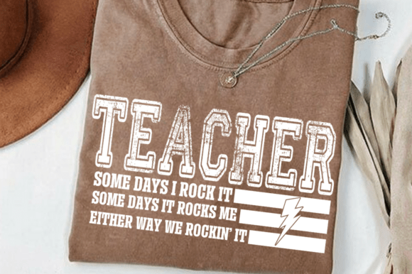 Funny Teacher Gift SVG: Some Days I Rock