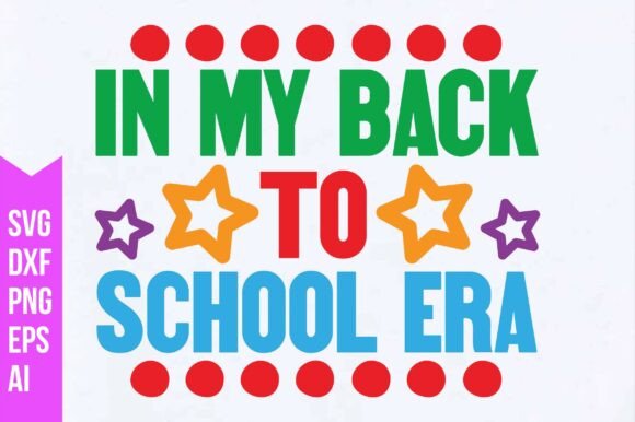 In My Back to School Era Svg: A Fresh Embroidery Design