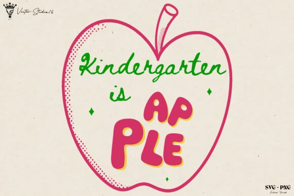 Kindergarten Teacher Apple SVG PNG Review