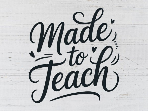 Review: Made to Teach SVG PNG, Teacher Gift
