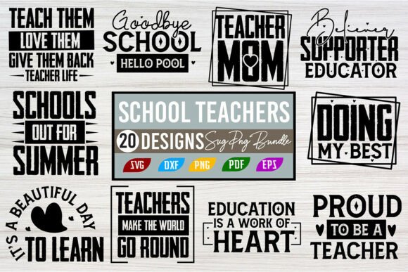 Review: SCHOOL TEACHERS SVG PNG Bundle