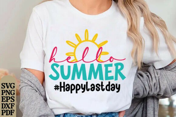 Summer Vibes: Hello Summer Svg, Teacher Summer SVG