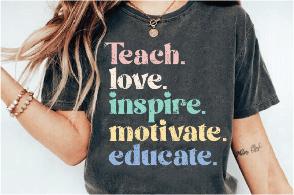 Teach Love Inspire: A Versatile Teacher SVG