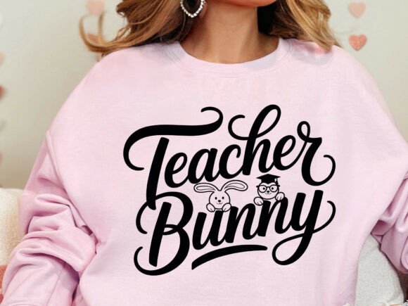 Teacher Bunny SVG PNG: A Charming Easter Embroidery Design