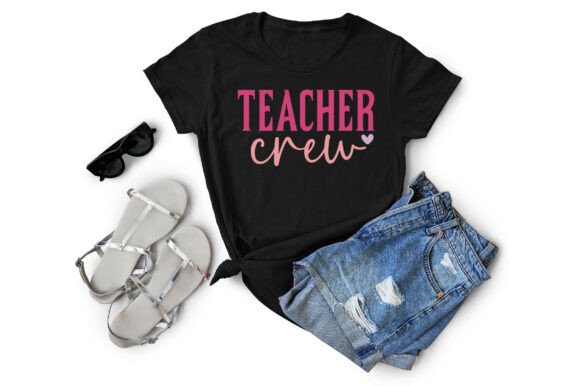Teacher Crew SVG PNG for Custom Embroidery Projects