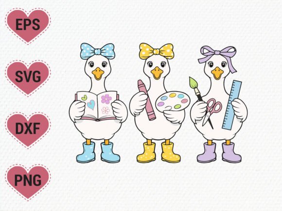 Teacher Goose Svg: A Charming Embroidery Design