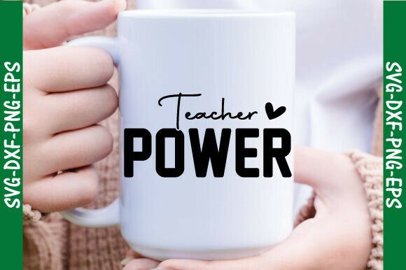 Teacher Power SVG: A Vibrant Embroidery Design